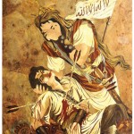 معرق چوب - حضرت علی اکبر (ع)