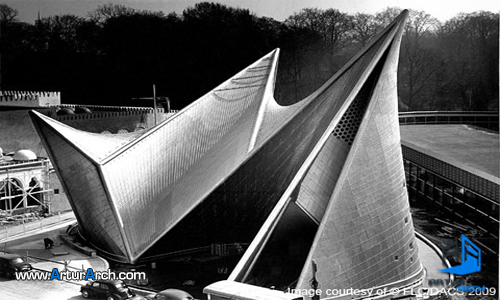 طراحی معماری پاویون فیلیپس ـ (لوکوربوزیه و یانیس کسناکیس) طراحی معماری پاویون فیلیپس ـ (لوکوربوزیه و یانیس کسناکیس)