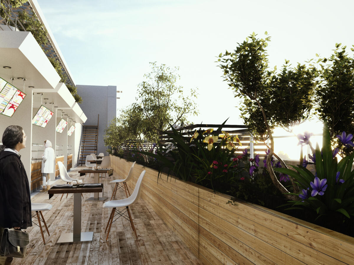 معماری سبز و داخلی فودکورت دیدار