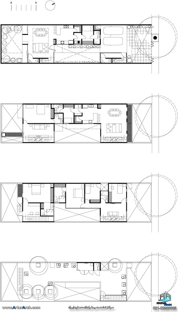 طراحی خانه نقطه 57، معماری خانه ای زیبا در جنوب مکزیک-drawings-pixel-5