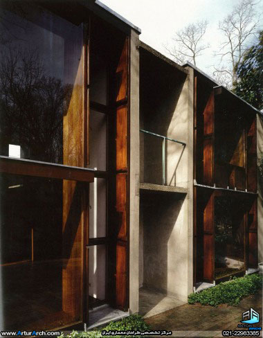 معماری ویلا، طراحی خانه اشریک-todd-eberle-kahn-esherick-house-sth-facadel-1960