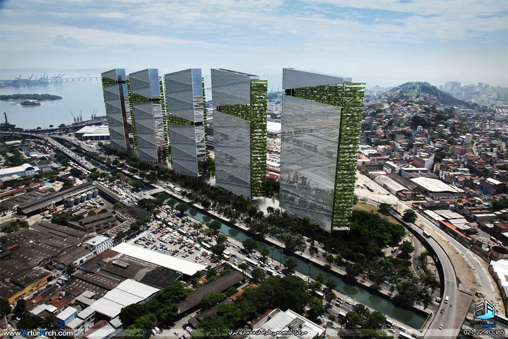 طراحی زیبا و پایدار برج ترامپ توسط Gasperini Arquitetos , Aflalo 