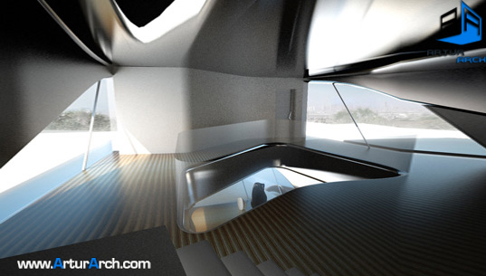 طراحی ویلا شاهکار جدید زاها حدید