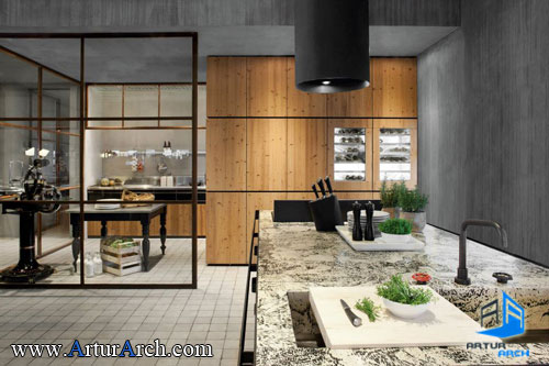 طراحی داخلی آشپزخانه مدرن طراحی داخلی آشپزخانه مدرن