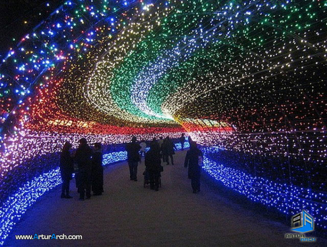 جشنواره چراغ - نورافشانی در زمستان