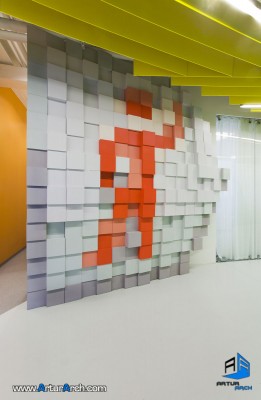 طراحی داخلی دفتر کار یاندکس  Yandex office