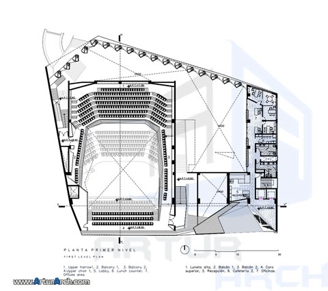 پلان مرکز فرهنگی www.tarazarch.com