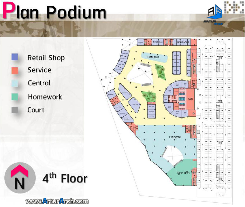 پلان مجتمع شهری در بانکوک-tarazarch-plan