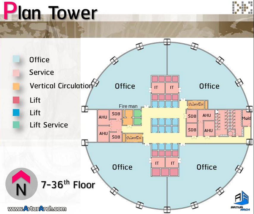 پلان مجتمع شهری در بانکوک-tarazarch-plan