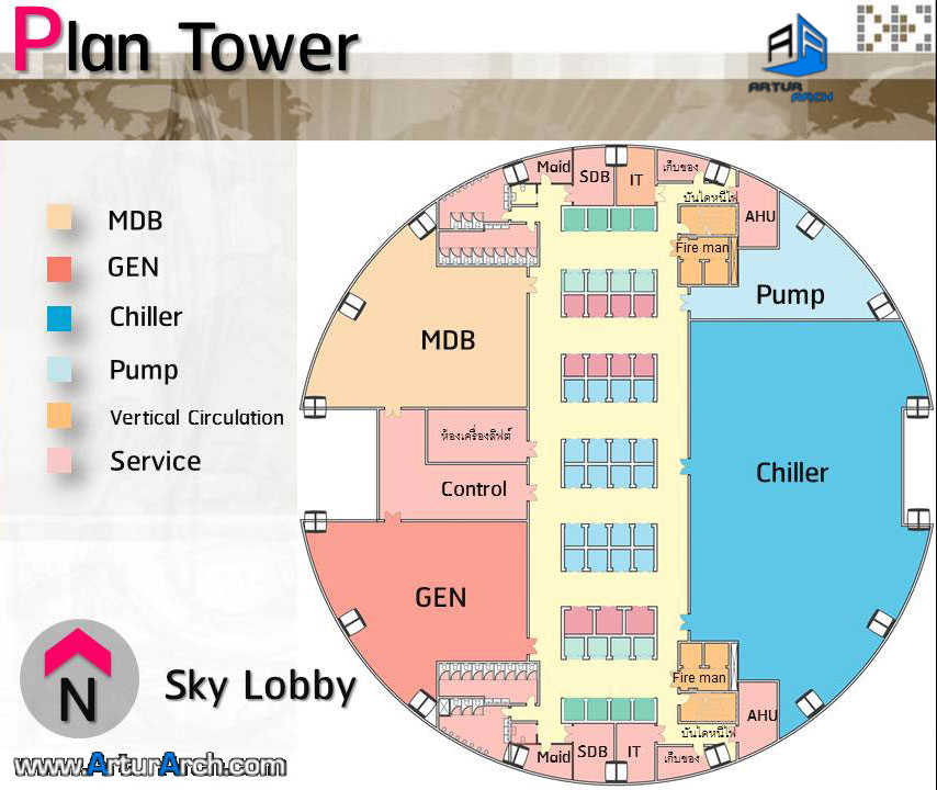 پلان مجتمع شهری در بانکوک-tarazarch-plan