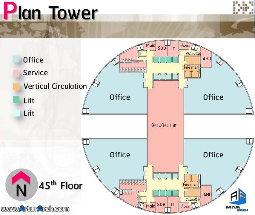 پلان مجتمع شهری در بانکوک-tarazarch-plan