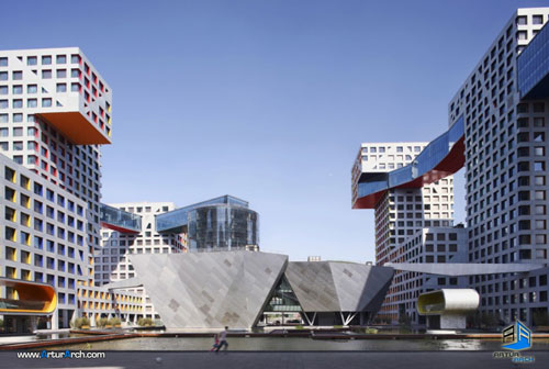 استیون هال استیون هال و ترکیب فضای عمومی و خصوصی Linked Hybrid / Steven Holl Architects- مرکز تخصصی معماری ایران New-Picture-(12)