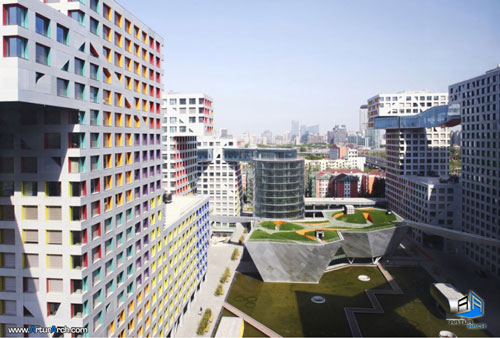 استیون هال استیون هال و ترکیب فضای عمومی و خصوصی Linked Hybrid / Steven Holl Architects- مرکز تخصصی معماری ایران New-Picture-(18)