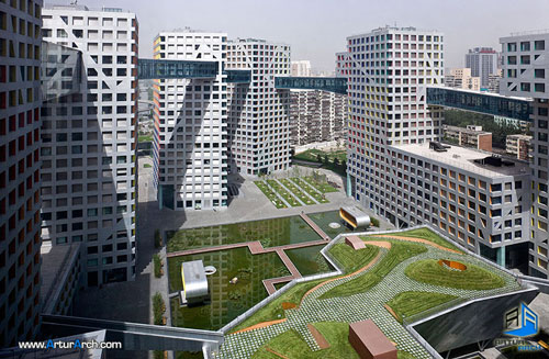 استیون هال استیون هال و ترکیب فضای عمومی و خصوصی Linked Hybrid / Steven Holl Architects- مرکز تخصصی معماری ایران New-Picture-(2)---Copy