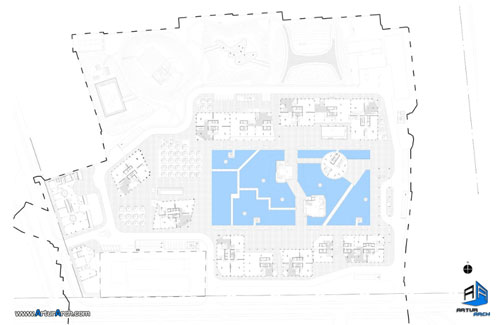 استیون هال استیون هال و ترکیب فضای عمومی و خصوصی Linked Hybrid / Steven Holl Architects- مرکز تخصصی معماری ایران New-Picture-(24)