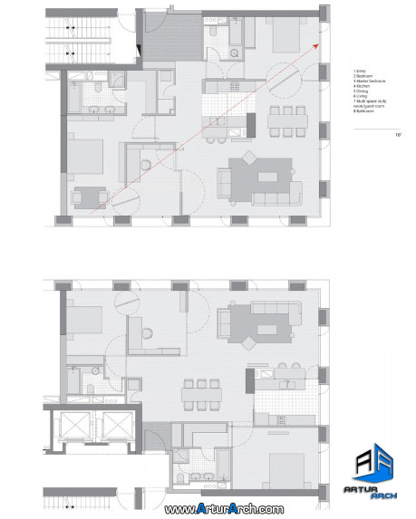 استیون هال استیون هال و ترکیب فضای عمومی و خصوصی Linked Hybrid / Steven Holl Architects- مرکز تخصصی معماری ایران New-Picture-(27)