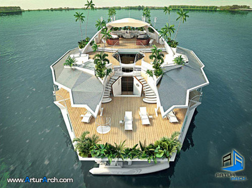 جزیره شناور اسرس- www.tarazarch.com