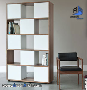 قفسه بندی فضاهای داخلی contemporary-wooden-modular