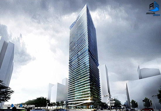 طراحی معماری جدید ساختمان اداری طراحی معماری جدید ساختمان اداری