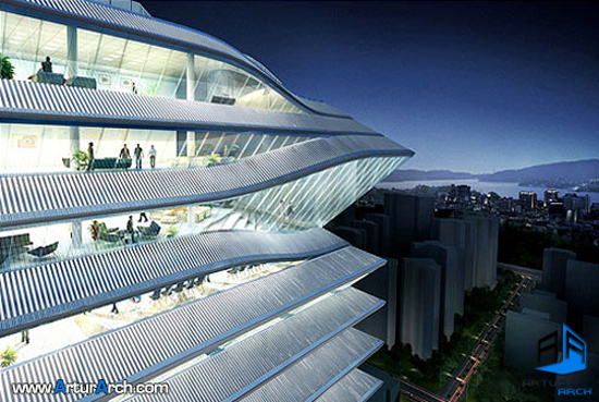 طراحی معماری جدید ساختمان اداری طراحی معماری جدید ساختمان اداری