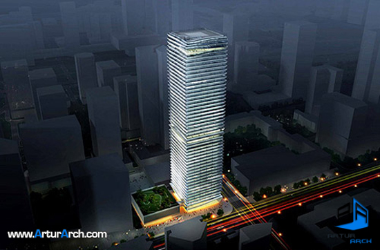 طراحی معماری جدید ساختمان اداری طراحی معماری جدید ساختمان اداری