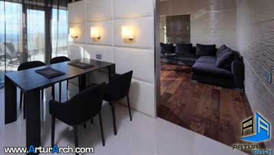 دکوراسیون داخلی متفاوت یک پنت هاوس 