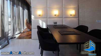 دکوراسیون داخلی متفاوت یک پنت هاوس 