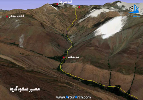 مسیرهای دستیابی به روستای آهار - tarazARCH