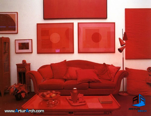 تاثیر زیبای رنگ قرمز در دکوراسیون منزل rojoyblanco1