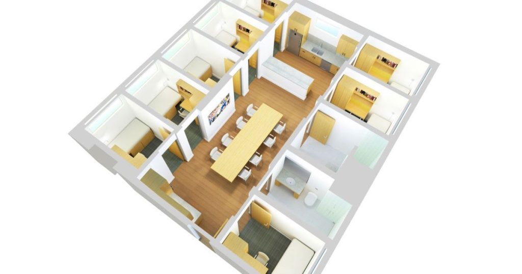 پلان خوابگگاه