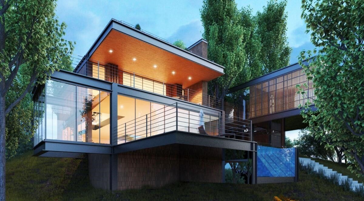 ویلای خطی برند ساختمانی تاراز